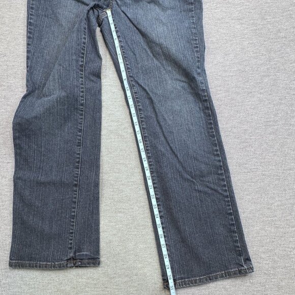 ana A New Approach Womens 16W Denim Jeans Bootcut Blue Button Flap Pockets - Picture 11 of 13